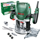 Фрезер Bosch POF 1200 AE, регулятор скорости, 1200Вт, пазовая фреза 8мм, переходящий к пылесосу, 3 цанги, ключ, картонная упаковка (060326A100)
