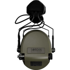 Професійні Активні Тактичні Навушники Адаптер під Шолом Sordin Supreme MIL AUX Олива 72308-06-S - зображення 4