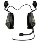 Професійні Активні Тактичні Навушники з Мікрофоном Адаптер під Шолом Sordin MIL CC ARC Rail Олива PVC 72332-06-С - зображення 3
