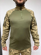 Тактична кофта сорочка убакс ubacs чоловіча армійська бойова військова для ЗСУ розмір L 48-50 колір піксель - зображення 6