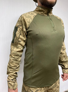 Тактична кофта сорочка убакс ubacs чоловіча армійська бойова військова для ЗСУ розмір 4XL 64-66 колір піксель - зображення 8