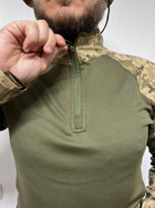 Тактична кофта сорочка убакс ubacs чоловіча армійська бойова військова для ЗСУ розмір L 48-50 колір піксель - зображення 9