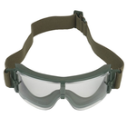Тактические очки панорамные, вентилируемые, 3 линзы, Olive (для Airsoft, Страйкбол) - изображение 2