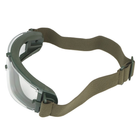 Тактические очки панорамные, вентилируемые, 3 линзы, Olive (для Airsoft, Страйкбол) - изображение 4