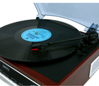 Adler Camry Premium Gramofon audio z napędem paskowym, czarny, chrom, drewno (CR 1113) - obraz 8