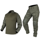Тактический демисезонный военный коcтюм IDOGEAR G3 Olive Куртка M65 ,Убакс и Штаны с Защитой колен L Олива HWID0026800-1 - изображение 4