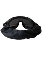 Очки тактические защитная маска черные с 3 линзами та с чехлом - изображение 5
