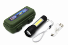 Светодиодный фонарь BL-911 ручной аккумуляторный карманный с зарядкой USB