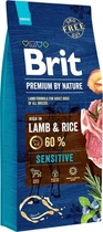 Сухой корм Brit Premium Sensitive Lamb для собак с чувствительным пищеварением со вкусом ягненка
