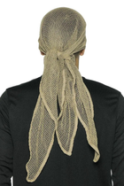 Шарф сетка маскировочный тактичный, военная шаль из треугольной сетки, Бежевый - изображение 5