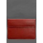 Кожаный чехол-конверт на магнитах для MacBook 15-16 дюйм Красный 4422466