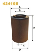 Фильтр воздуха WIX FILTERS 455=42410E WIX Filters (42410E)