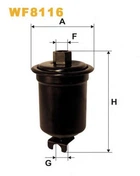 Фільтр палива WIX FILTERS 927 = WF8116 WIX Filters (WF8116)