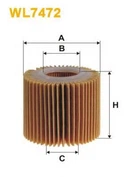 Фильтр масляный Lexus CT, Toyota Auris, Prius, Rav 4 III, Verso, Yaris II Wix Filters (WL7472) WIX Filters (WL7472)