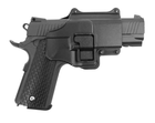 Спринговый страйкбольный пистолет Galaxy металлический с кобурой G.25+ - изображение 1