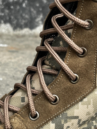 Берці тактичні чоловічі Light Boots 42 (28см) Весна/Літо шкіра та кордура черевики легкі (Койот-Піксель) - зображення 6