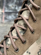 Берцы тактические мужские Light Boots 42 (28 см) Весна/Лето кожа и кордура легкие ботинки (Койот-Пиксель) - изображение 6