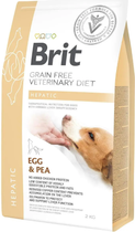 Сухой корм для взрослых Brit VetDiets при болезни печени с яйцом горохом бататом и гречкой