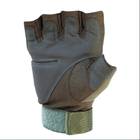 Універсальні тактичні рукавиці Oakley замшеві безпалі Оливкові М - зображення 4