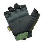 Тактичні рукавиці безпалі M-Pact Glove з липучкою на зап'ясті Olive М - зображення 3