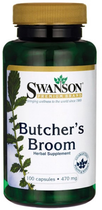 Suplement diety Swanson Butcher'S Broom 470 mg 100 kapsułek (SW415) - obraz 2