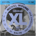 Струны для электрогитар D'Addario EXL116 XL NICKEL WOUND MEDIUM TOP / HEAVY BOTTOM (11-52)