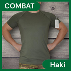 Футболка тактическая COMBAT (Комбат) потоотводящая для ЗСУ Олива M XXXL - изображение 1