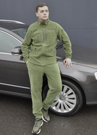 Тактичний флісовий костюм з липучками Хакі 48 (id284r48) - зображення 4