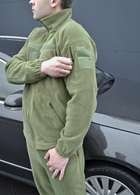Тактичний флісовий костюм з липучками Хакі 46 (id284r46) - зображення 3