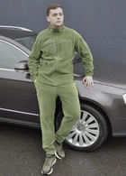 Тактичний флісовий костюм з липучками Хакі 46 (id284r46) - зображення 4