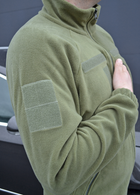 Тактичний флісовий костюм з липучками Хакі 44 (id284r44) - изображение 5