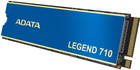 ADATA LEGEND 710 1TB M.2 NVMe PCIe 3.0 3D NAND (ALEG-710-1TCS) - зображення 3