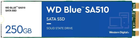 Dysk SSD Western Digital Blue 250 GB M.2 SATAIII TLC 3D (WDS250G3B0B)