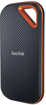 Dysk SSD SanDisk Extreme PRO 2TB 2.5" USB 3.2 Gen2 Type-C 3D NAND (TLC) Czarny/Pomaranczowy (SDSSDE81-2T00-G25) Zewnętrzny - obraz 2