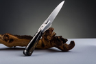 Нож карманный Fontenille Pataud, Vendetta-Guilloché, ручной работы, ручка из рога буйвола (VBBTG) - изображение 5