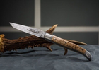Нож карманный Claude Dozorme, Laguiole, дамаск, ручка из березы (1.60.140.66MID) - изображение 1