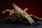 Нож карманный Fontenille Pataud, Le Thiers Gentleman, дамаск, ручка мамонт (T97MDI8) - изображение 13