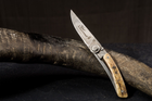 Нож карманный Claude Dozorme, LeThiers Liner Lock, дамаск, ручка из рога барана (5.90.142.37D) - изображение 9