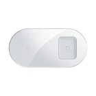 Беспроводное зарядное устройство Baseus Simple 18W 2 in 1 Белый (WXJK-02) белое