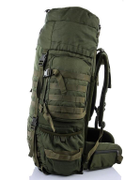 Тактический каркасный походный рюкзак Over Earth модель 625 80 литров Оливковый - изображение 2