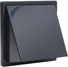 Вентиляционная решетка AIRROXY 100 02-501GR Graphite с обратным клапаном