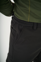 Тактичні штани UKM Софтшел 58 (XL) чорні прямі - зображення 4