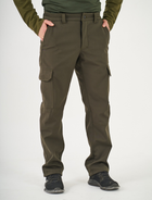 Тактические штаны UKM Софтшел 50-52 (M) оливковый прямые - изображение 1