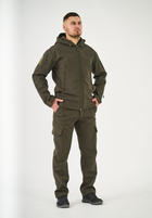 Тактические штаны UKM Софтшел 62 (3XL) оливковый прямые - изображение 5