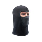 Балаклава маска Саб-Зиро Флис (военная, тактическая, подшлемник, мафия, ниндзя, бандитка, хулиганка) Черная, Унисекс WUKE One size - изображение 3