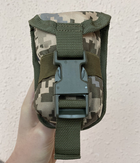 Подсумок для гранат M-KET Пиксель военный держатель на пояс разгрузочную систему РПС на систему MOLLE со стягивающей резинкой - изображение 1