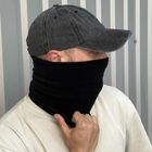 Тактичний бафф-маска флісовий зимовий, Чорний - зображення 4