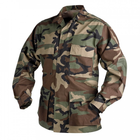 Китель (Хлопок, Рипстоп) BDU - Cotton Ripstop Helikon-Tex US Woodland XL/Regular Тактический мужской - изображение 1