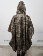 Дождевик тактический Пончо ММ-14 Плащ-палатка камуфляжный армейский пиксель ВСУ - изображение 6