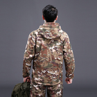 Тактична куртка Pave Hawk PLY-6 Camouflage CP 4XL чоловіча військова з каптуром та кишенями ззаду (SK-9864-42487) - зображення 3